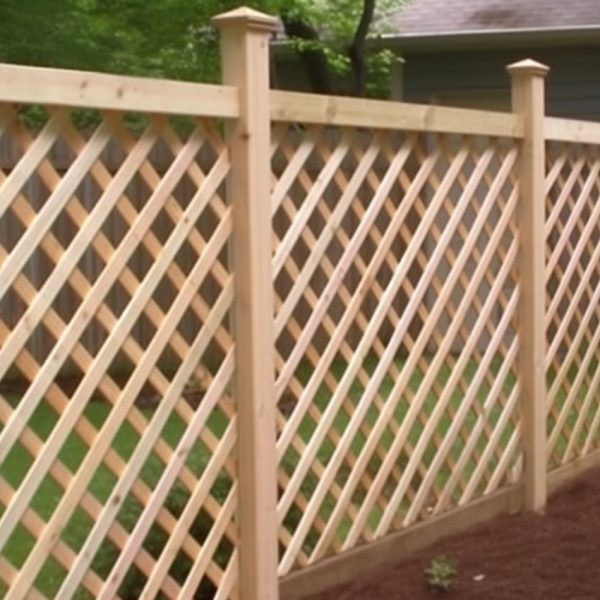 Columbus Lattice Wood Fence