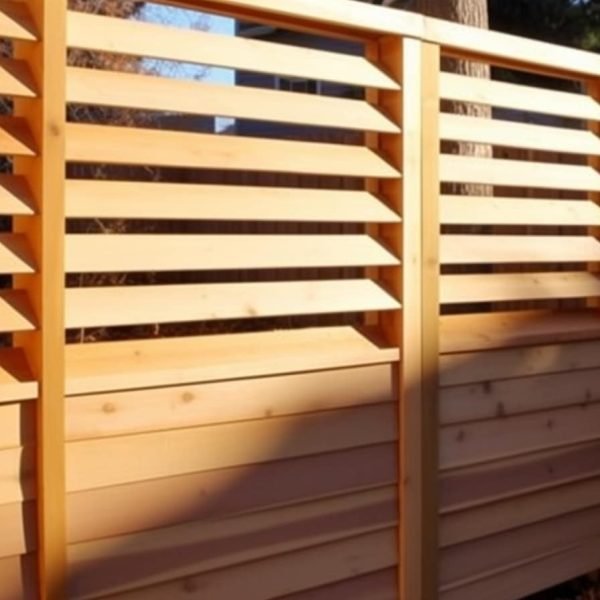 Columbus Louver Wood Fence