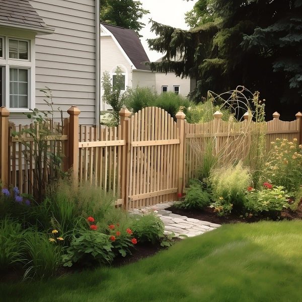 Columbus Wooden Garden Fence