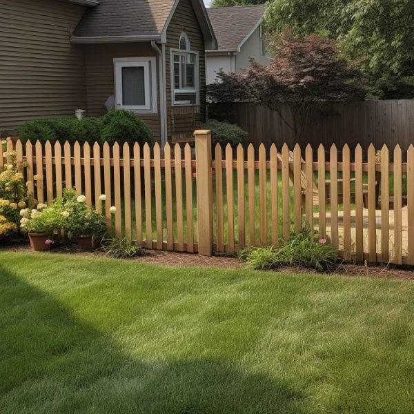 Columbus Wooden Picket Fence